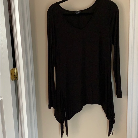 Black long sleeve top - Picture 3 of 4